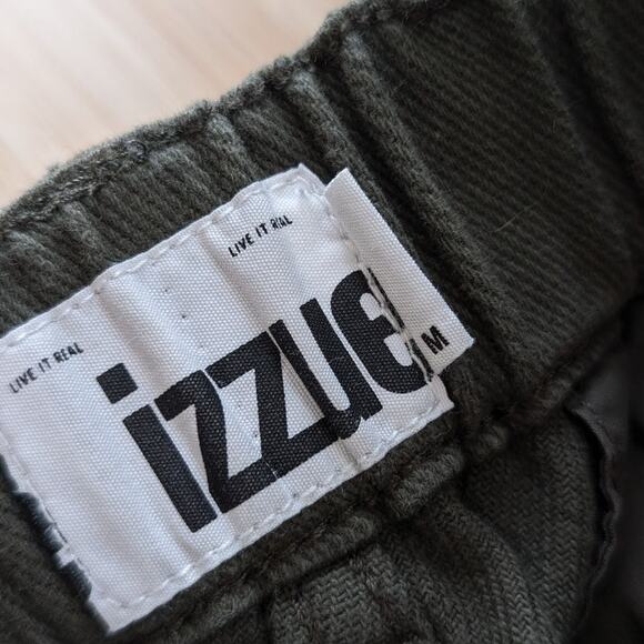Izzue Green Denim Logo-patch Cargo Mini Skirt, size M - Picture 3 of 8